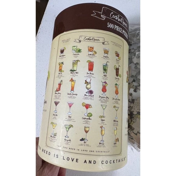 Cocktail Lover 500 pc Jigsaw Puzzle w/Poster sealed Ningbo Johnshen - Picture 5 of 7